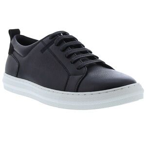 Navy Blue English Laundry Paul Leather Low Top Sneaker size 9.5 Mens
